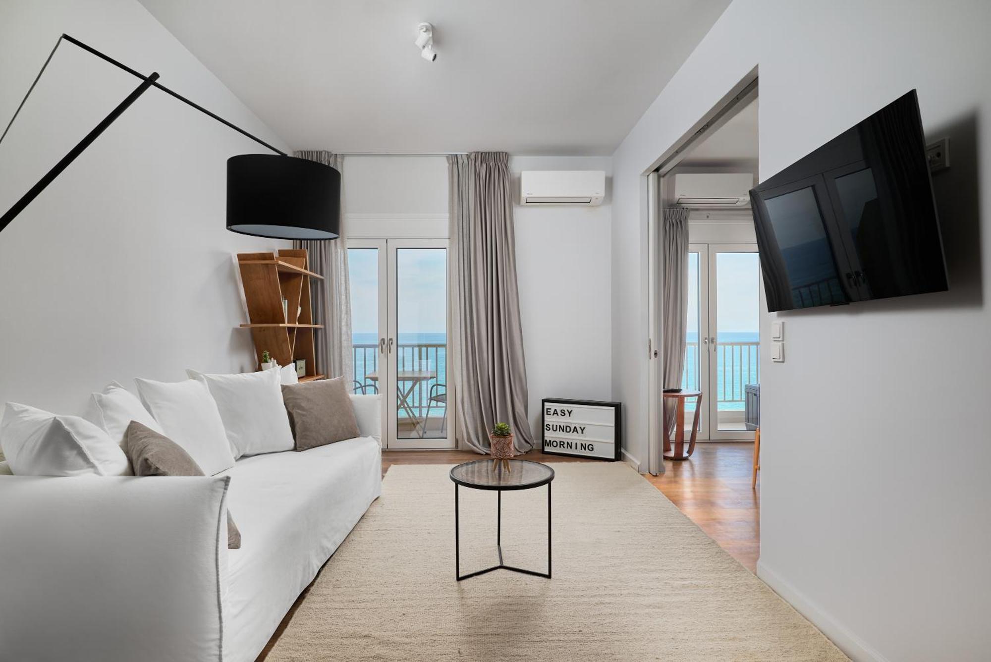 Crete - Heraklion Sea View Apartment 1 Bagian luar foto