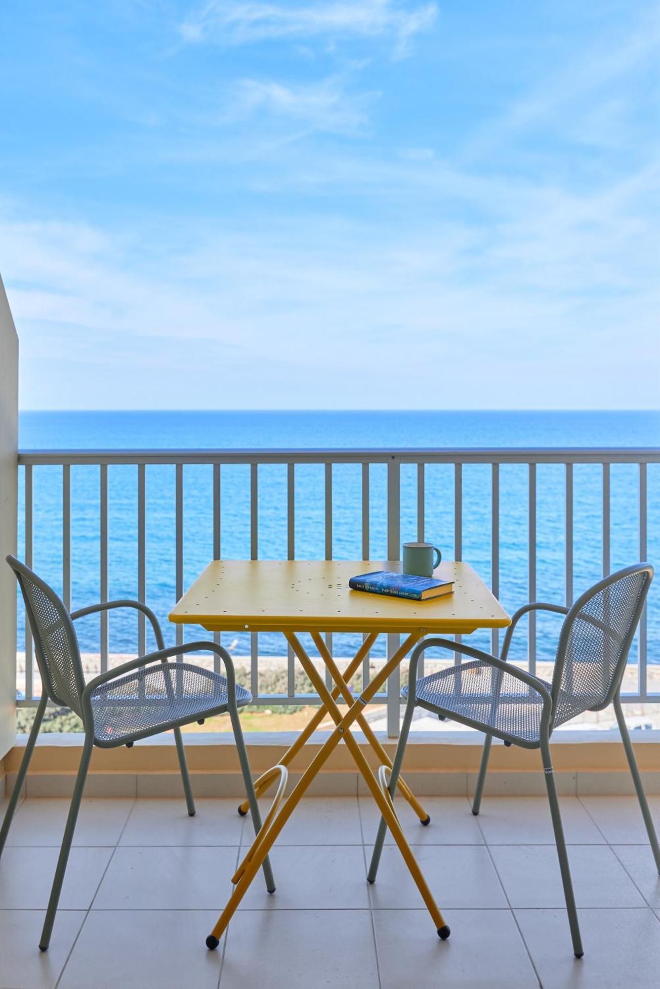 Crete - Heraklion Sea View Apartment 1 Bagian luar foto