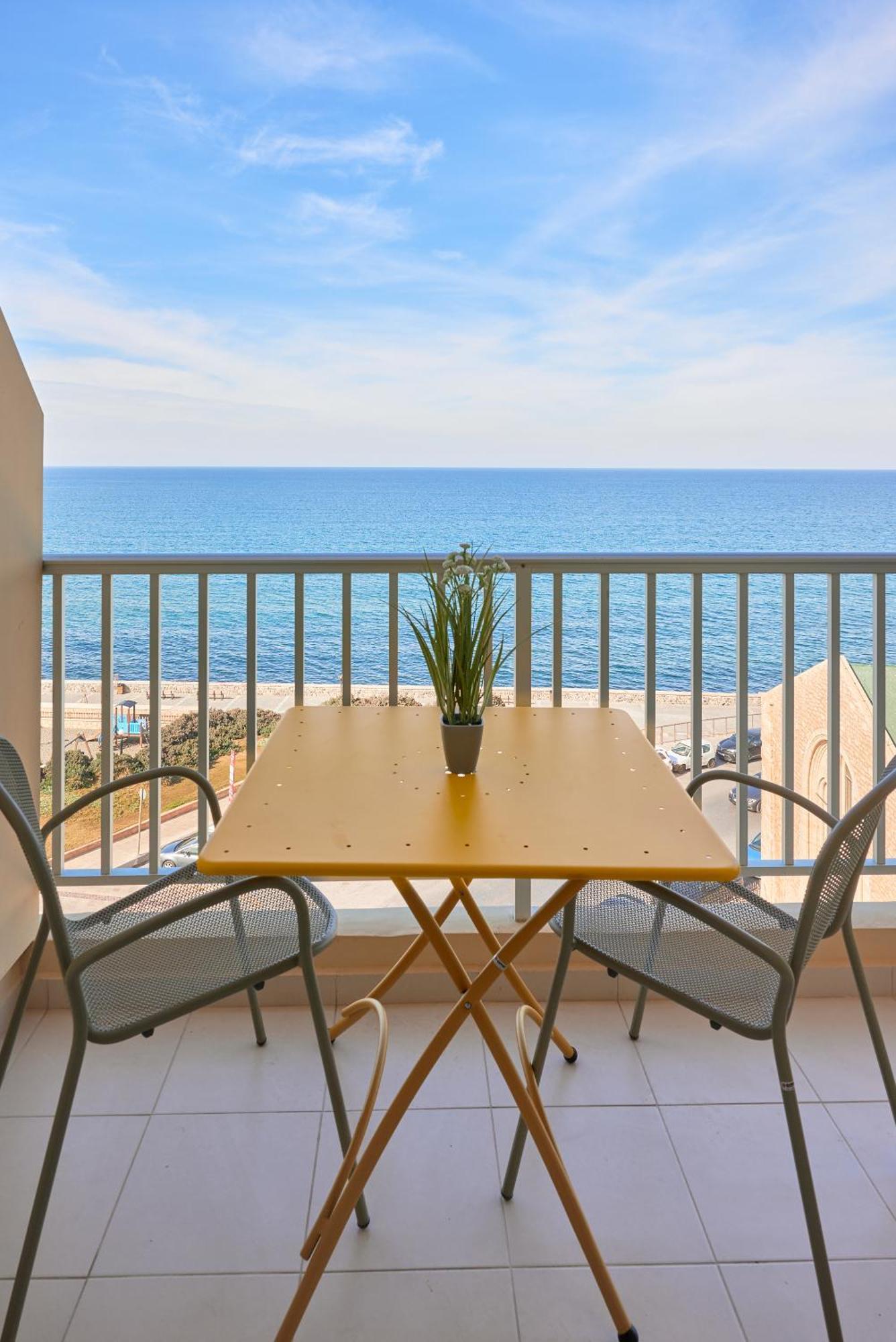 Crete - Heraklion Sea View Apartment 1 Bagian luar foto